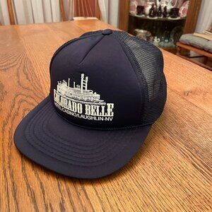 Vintage Colorado Belle Hotel/Casino/Laughlin-NV Blue Snapback Trucker Hat Cap